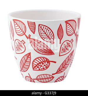 Plante en pot isolé sur blanc.  : Clipping path Banque D'Images