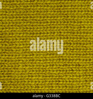 Cari jaune tricot de laine. Close up fragment de la vue d'en haut. Banque D'Images