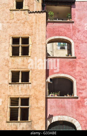 Traboule Maison des Avocats, quartier Saint Jean, le Vieux Lyon, Lyon, Rhône, France, Site du patrimoine mondial de l'UNESCO Banque D'Images