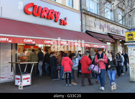 Mehringdamm 36, Curry, Kreuzberg, Berlin, Deutschland Banque D'Images