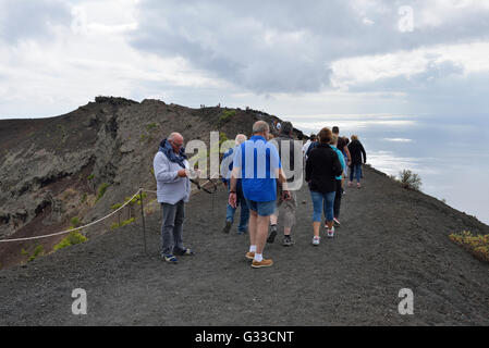 Volcan San Antonio, Los Canarios de Fuencaliente, La Palma, Canary Islands, Espagne, UNION EUROPÉENNE Banque D'Images