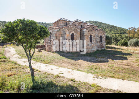 L'église wisigothique de Santa Lucia del Trampal, Alcuescar, Espagne. Voir les chapelles Banque D'Images