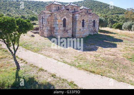 L'église wisigothique de Santa Lucia del Trampal, Alcuescar, Espagne. Voir les chapelles Banque D'Images