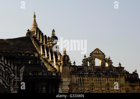 Pahto Ananda, Bagan (Pagan), le Myanmar (Birmanie), l'Asie Banque D'Images