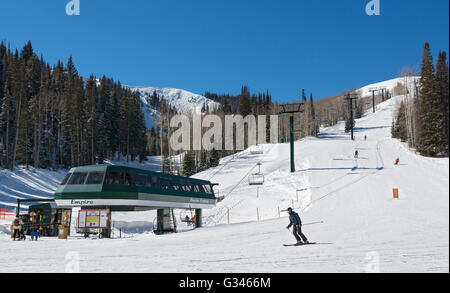 Park City, Utah, Deer Valley Resort, Empire Express Banque D'Images