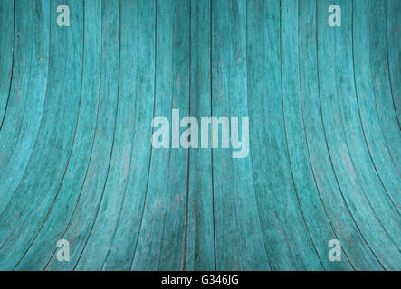 Mur en bois bleu texture background courbe, stock photo Banque D'Images