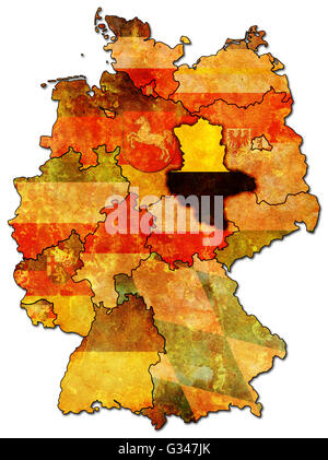 La Saxe-Anhalt sur l'ancien site de l'administration des provinces allemandes (membres) with clipping path Banque D'Images