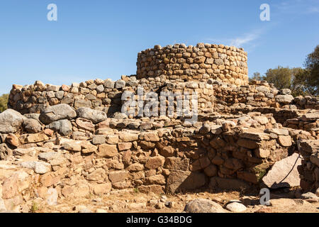 Nuraghe La Prisgiona Site Archéologique, Arzachena, Sardaigne, Italie Banque D'Images