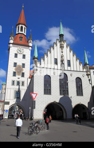 Germany, Bavaria, Munich, ancienne Mairie, Altes Rathaus, Banque D'Images