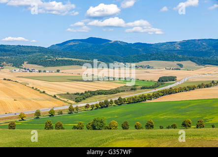 Paysage d'été en milieu rural dans l'Est de la Slovaquie, de la région de Spis Banque D'Images