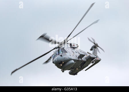 Royal Navy Fleet Air Arm (AW101 d'AgustaWestland EH Industries) EH-101 Merlin HM.1 ZH858 Banque D'Images