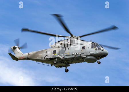 Royal Navy Fleet Air Arm (AW101 d'AgustaWestland EH Industries) EH-101 Merlin HM.1 ZH858 Banque D'Images