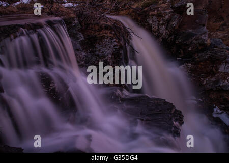 Fossen cascade de Grand Gaube. Banque D'Images