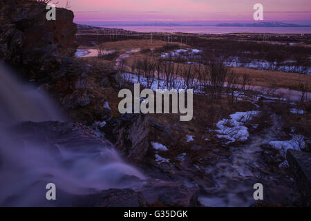 Fossen cascade de Grand Gaube. Banque D'Images