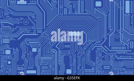 Arrière-plan de circuit, résumé, des ordinateurs, de la technologie Illustration de Vecteur