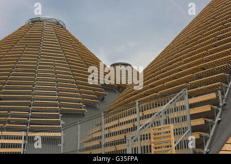 MILAN, ITALIE - 29 juin 2015 : près de zéro jusqu'à l'Expo 2015, Pavillon de l'Exposition universelle sur le thème de la nourriture dans Banque D'Images