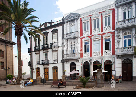 Plaza de Santa Ana, quartier Vegueta, Las Palmas de Gran Canaria, Gran Canaria island, archipel des Canaries, l'Espagne, l'Europe Banque D'Images