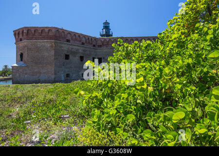 Fort Jefferson dans le parc national sec de Tortugas, Florida, USA Banque D'Images