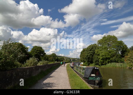 Le long du canal de Kennet et Avon dans les environs de Bath, Somerset, Royaume-Uni Banque D'Images