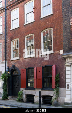 Dennis Severs House' à 18 Folgate Street à Spitalfields, Londres. Banque D'Images