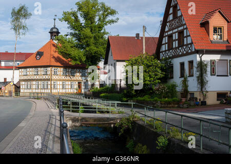 Bad Staffelstein Loffeld, un village de Franconie, Bavière, Allemagne. Banque D'Images