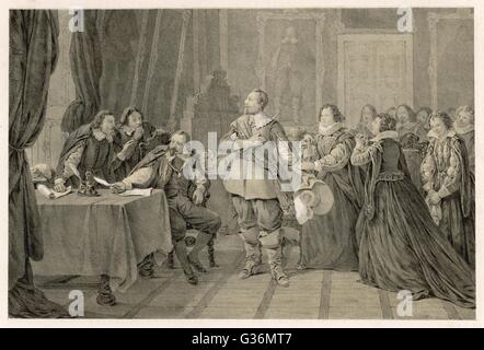 Gustav II Adolf fait alliance pendant la guerre de trente ans Banque D'Images