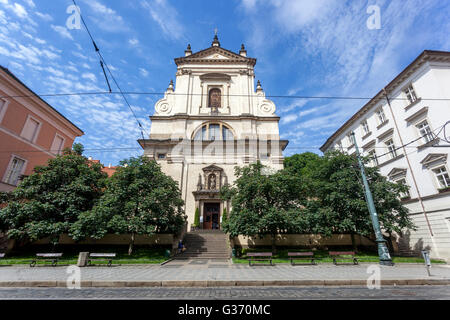 Église notre-Dame victorieuse, rue Karmelitska, Mala Strana Prague, République tchèque avec un enfant Jésus bien-aimé à l'intérieur Banque D'Images