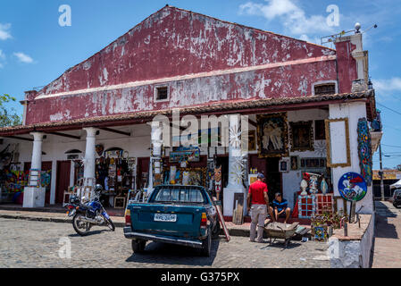 Arts et artisanat boutique, Olinda, Pernambuco, Brésil Banque D'Images