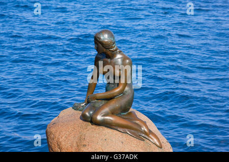 Statue de la petite sirène de Copenhague Banque D'Images