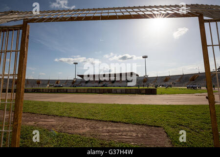 Stade Bouaké un stade de Bouaké, Côte d'Ivoire, Afrique de l'Ouest Banque D'Images