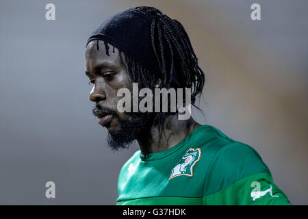 Gervinho de l'équipe nationale de football de la Côte d'Ivoire surnommé les éléphants (les éléphants), Côte d'Ivoire, Afrique du Sud Banque D'Images