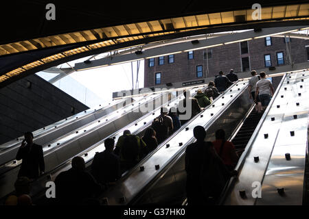 34e Street-Hudson m Métro Station, New York, USA Banque D'Images