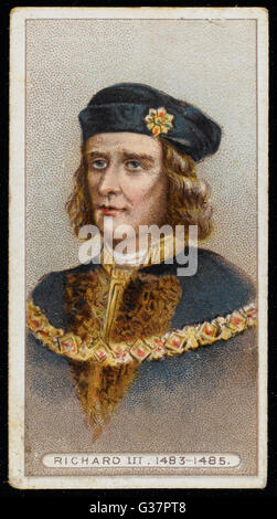 Le ROI RICHARD III D'ANGLETERRE (1452 - 1485) a jugé 1483 - 1485 Banque D'Images