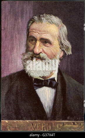 Le compositeur italien Giuseppe Verdi Date : 1813-1901 Banque D'Images