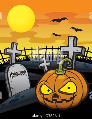 Illustration Vecteur de fond de citrouille Halloween Illustration de Vecteur