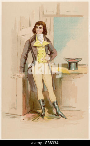 GEORGE BRYAN BRUMMELL (BEAU) English dandy et ami du Prince de Galles Date : 1778 - 1840 Banque D'Images