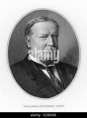 WILLIAM Howard Taft, 27e président des États-Unis (1909-13). Date : 1857 - 1930 Banque D'Images