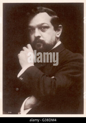 CLAUDE DEBUSSY compositeur français. Date : 1862 - 1918 Banque D'Images