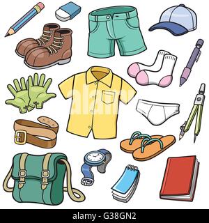 Ensemble de vêtements d'illustration vectorielle Illustration de Vecteur