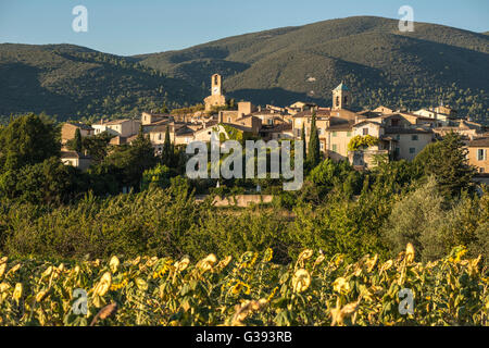 Village de Lourmarin, Luberon, Vaucluse, Provence-Alpes-Côte d'Azur (classé parmi les plus beaux villages de France) Banque D'Images