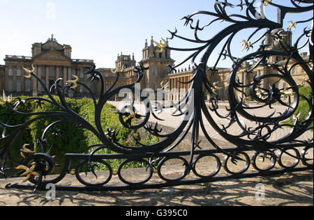 Les Cotswolds. Blenheim Palace, siège des ducs de Marlborough et lieu de naissance de Sir Winston Churchill. Banque D'Images