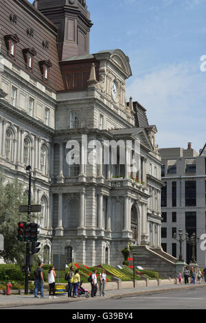 Hôtel de ville, rue Notre-Dame, Montréal, Québec, Canada Banque D'Images