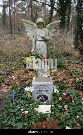 Grab, Ulrich Schamoni, Waldfriedhof, Potsdamer Chaussee, Zehlendorf, Berlin, Deutschland Banque D'Images