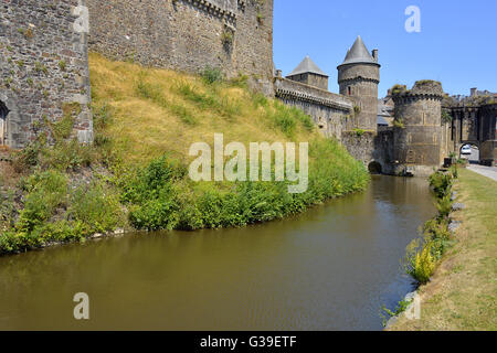 Château de Fougères en France Banque D'Images