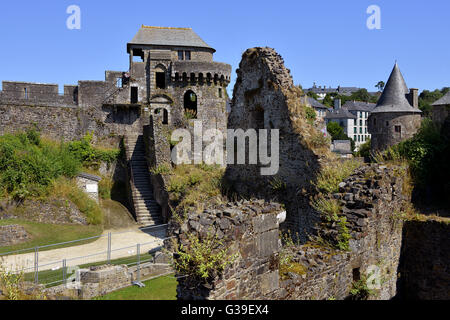 Château de Fougères en France Banque D'Images