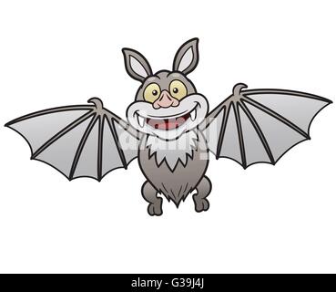 Cartoon Vector illustration de Bat Illustration de Vecteur