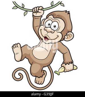 Illustration Vecteur de Cartoon Monkey Illustration de Vecteur