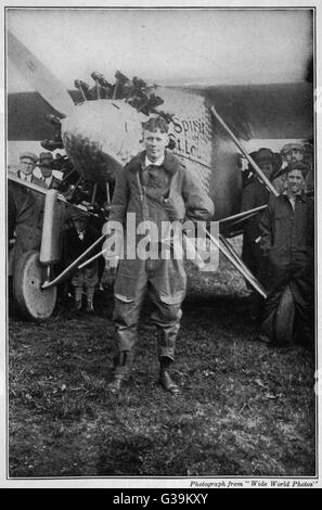 Charles Augustus Lindbergh Banque D'Images