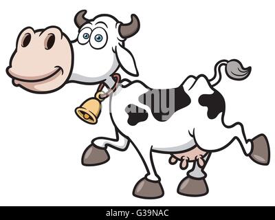 Vector illustration de vache Dessin Animé Illustration de Vecteur