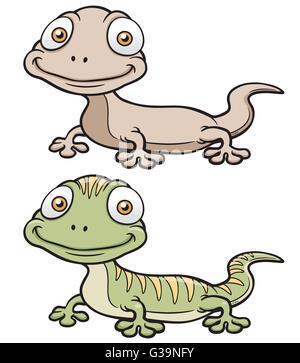 Illustration Vecteur de Gecko cartoon Illustration de Vecteur
